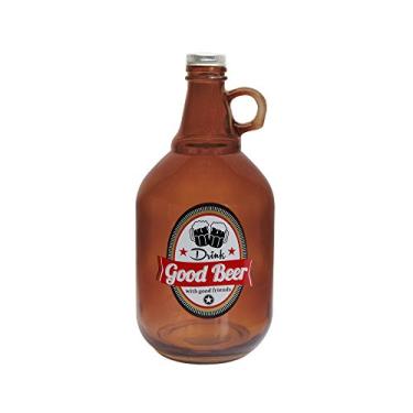 Imagem de Style Setter Growler de cerveja "Good Beer" com boné, marrom
