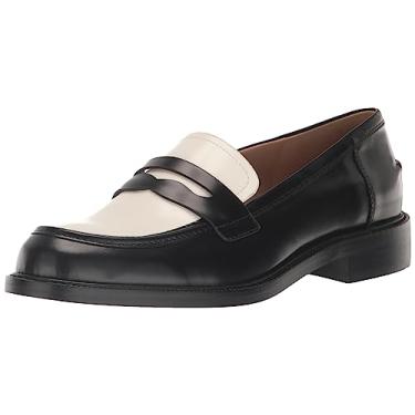 Imagem de Sam Edelman Mocassim feminino Colin, Preto/branco brilhante, 34