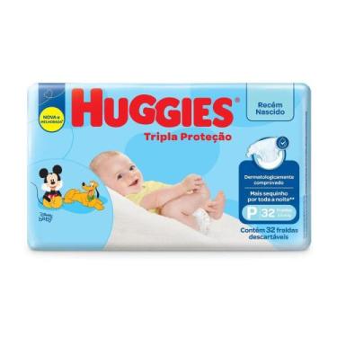 Imagem de Pack Com 9 Pacotes De Fralda Huggies Tripla Protecao Tam P Jumbo 32 Un