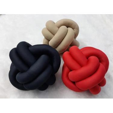 Imagem de Almofada Nó Nozinho Luxo Varias Cores - Gabi Flor , Rose