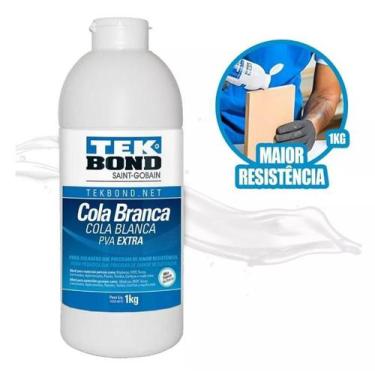Imagem de Cola Branca Pva Extra 1kg Artesanato Madeira Tekbond - Tek Bond, Branc