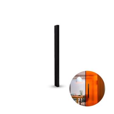Imagem de Puxador Slim de 30cm Em Preto Para Porta de Vidro Rometal, Slim, Zamac