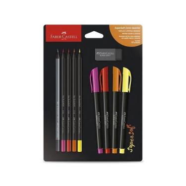 Imagem de Kit Cores Quentes Super Soft Faber Castell 10 Peças KIT/SSCQ