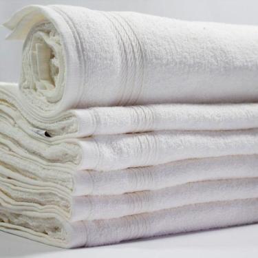 Imagem de Toalha de Banho Profissional LM Peter 75cm x 130cm - 350g/m2, Branco