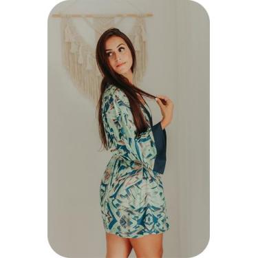 Imagem de Kimono Abstrato Verde - Clã Authentic Outfit, Único