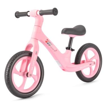Imagem de KONG MING CAR Bicicleta de equilíbrio infantil de 2 anos, bicicleta de equilíbrio de 30 cm para crianças de 24 meses a 6 anos, bicicleta de empurrar com apoio para os pés, bicicleta de treinamento de