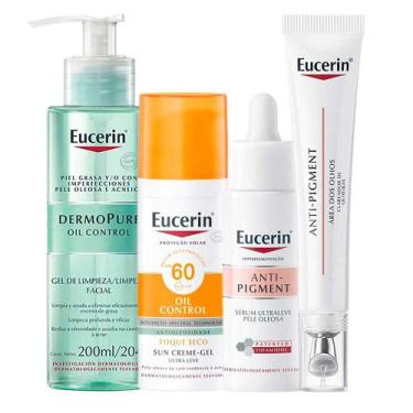 Imagem de Eucerin Kit - Gel de Limpeza + Sérum + Clareador de Olheiras + Proteto