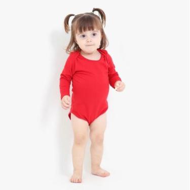 Imagem de Body Bebê Manga Longa - Techmalhas, Vermelho, P