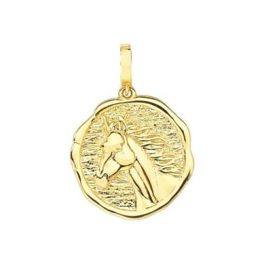 Imagem de Pingente Cavalo Revestido em Ouro - VL ACCESSOIRES
