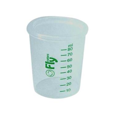Imagem de Kit com 100 Copos Coletor/Dosador Leite Materno 80ml - FLY