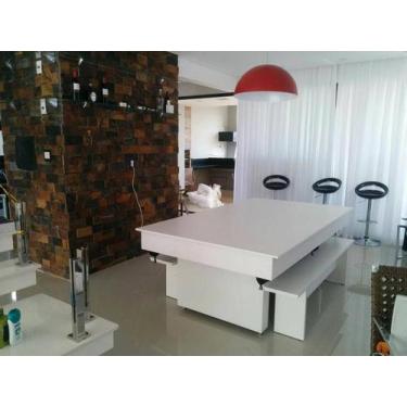 Imagem de Mesa de Bilhar e Jantar com Bancos Sedução Carlin Bilhares Superfície 