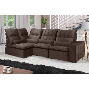 Imagem de Sofá Retrátil Reclinável ELLOA DE CANTO COM CHAISE 3.85 x 1.80m ESTILO