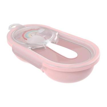 Imagem de Pote Papinha Hermético Com Colher Menino Menina 240ml - Plasútil, Arco