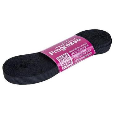 Imagem de Fita Gorgurão Progresso 7mm nº1 - 10m Cor 219 Preto - 01 unidade - Fit