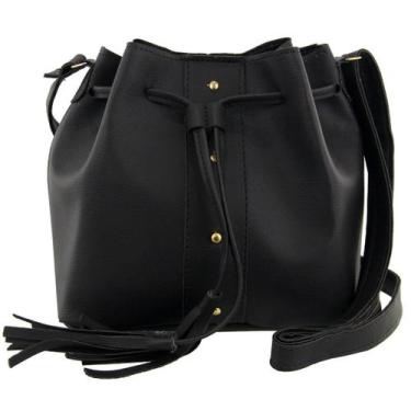 Imagem de Bolsa Feminina Saco Estilosa Pratica - Mariana Leal, Preto