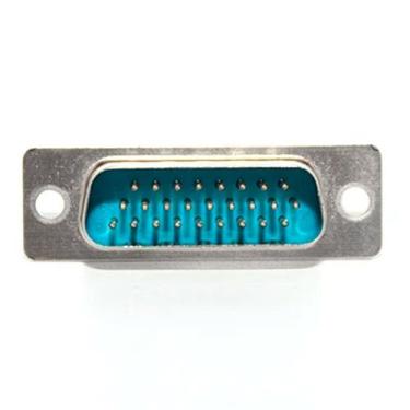 Imagem de Conector DB 15 Vias Macho Solda Fio Metaltex, Metálico