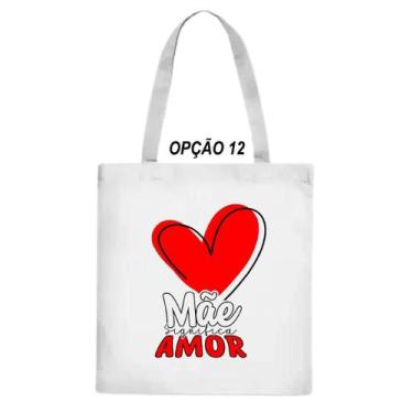 Imagem de Bolsa Ecobag Flork Dia Das Mães Super Inspiração Rainha Amor - LARANJA