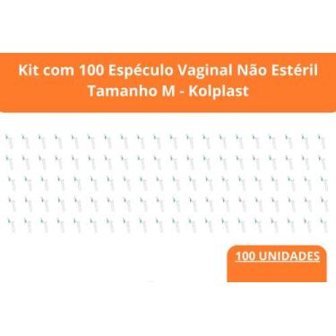 Imagem de Espéculo Vaginal Não Estéril Tamanho (M) kit c/100 unidades - Kolplast