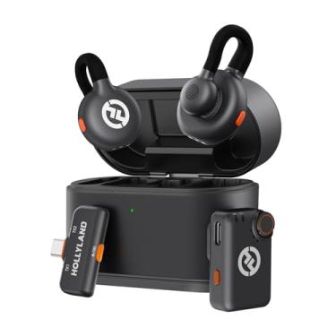 Imagem de Hollyland Lark M2S Mini Combo (Camera RX+Type-C RX) Microfone Sem Fio para Câmera/iPhone/Android/laptop, 7g Leve, Clipe de Titânio, Alcance de 300m, Para Criador de Conteúdo, Ensino on-line, Streaming