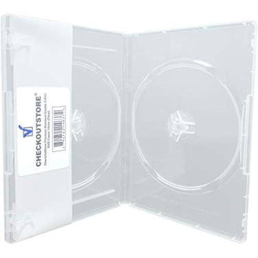 Imagem de Capas de DVD de 2 discos duplas padrão premium CheckOutStore 14 mm, Clear, 10 Units