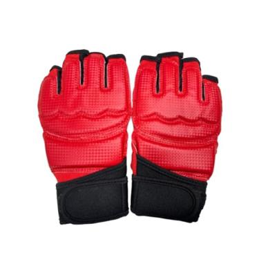 Imagem de Colaxi Luvas de MMA Sparring Gear Punch Bag Luvas de artes marciais Luvas de boxe resistentes à pressão à prova d'água para treino Fitness Sanda, Xxl Vermelho