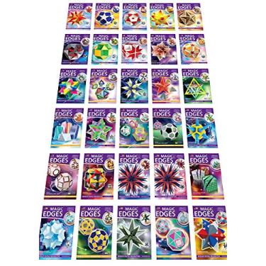 Imagem de Polyhedra Magic Edges. Set #1 / Polyhedra Full Collection. Magic Edges. 3D Paper Model Kits. All Issues from The 2-nd to The 38-th.