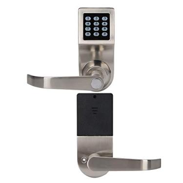 Imagem de Fechadura de Porta Inteligente, Fechadura de Porta Com Teclado Com Alça Com Códigos de Cartão IC e Chave Fechadura de Porta Digital Fechadura de Porta Eletrônica Com Código para