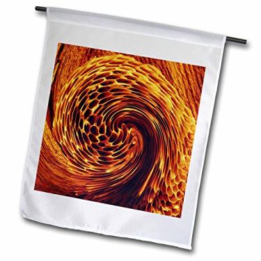 Imagem de 3dRose Mandala espiral Land of Dark Honey - Bandeira de jardim, 30,48 x 45,72 cm