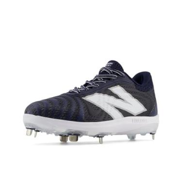 Imagem de New Balance FuelCell 4040 V7 Tênis de beisebol masculino de metal, Team Navy/Optic White, 11.5
