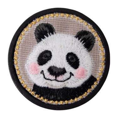 Imagem de Vaveren Porta-agulhas de madeira reutilizável, presente para o dia das mães, porta-agulhas para bordado, ponto cruz, quilting, mãe e esposa, Panda