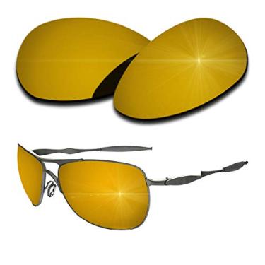Imagem de Lentes de reposição polarizadas para óculos de sol Oakley Crosshair S - Revestimento espelhado dourado bronze