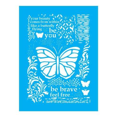 Imagem de Stencil Tamako Borboleta - 15X20Cm - Ref A3586