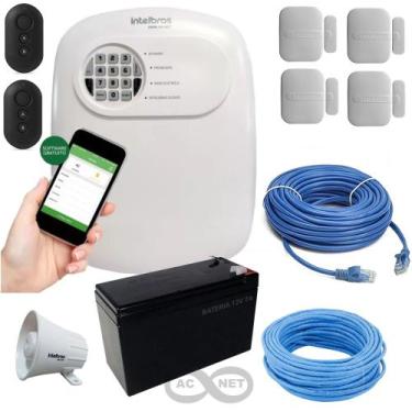 Imagem de Alarme Intelbras Kit Completo com 04 sensores sem fio