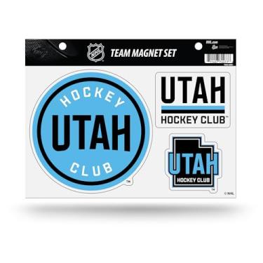 Imagem de Rico Industries NHL Hockey Utah Hockey Club Conjunto de ímãs do time principal 21,6 cm x 28 cm - Decoração de casa - Regrigerador, escritório, cozinha