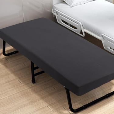 Imagem de Lençóis de berço 78,7 cm x 190,5 cm com elástico para colchão estreito de solteiro/beliche de trailer/camas de hóspedes/berço militar/colchão de três dobras/colchão de viagem, lençol de beliche ultra