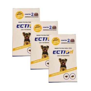 Imagem de ECTION  Antiparasitário para Cães e Gatos 2,5kg a 5kg 6 Comp Mastigáve