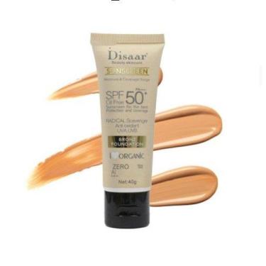 Imagem de Protetor Facial Disaar Anti-Idade S/ Óleo Cor Pele SPF50