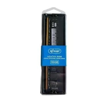 Imagem de Memória ram gamer ddr4 16gb desktop 2666mhz dimm color preto - KNUP