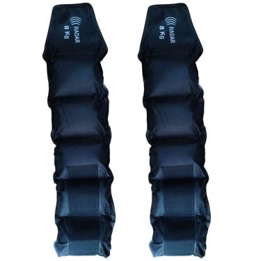 Imagem de Par de Tornozeleira Caneleira de 8KG Profissional Reforçada