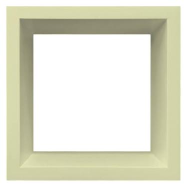 Imagem de Nicho Decorativo Colorido em Mdf Laqueado para Parede - 25x25x12cm Cor:AMARELO BAUNILHA;Tamanho:25X25X12 CM