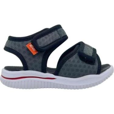 Imagem de Sandália Papete Infantil Kidy Fechamento Fitas Aderentes Masculina-Masculino