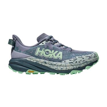 Imagem de Tênis Hoka One One Speedgoat 6 Azul/Verde Feminino Tamanho:36;Gênero:Feminino;Cor:-Feminino