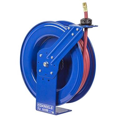 Imagem de COXREELS Sh-N-550 Super Hub Series, Carretel De Mangueira De Ar Retrátil, Id De Mangueira De Ar/Água De ¾" (Incluído) E Carretel De Armazenamento De Rebobinamento Automático, Trava De Várias Posiçõ
