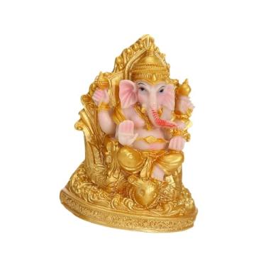 Imagem de Generic Lord Ganesha estátua Buda escultura colecionáveis ​​decoração de casa ornamento ganesha estatueta para presentes de inauguração de casa prateleira de