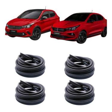 Imagem de Jogo 4 Borracha Porta Lateral Fiat Argo Cronos Todos Modelos - Centerf