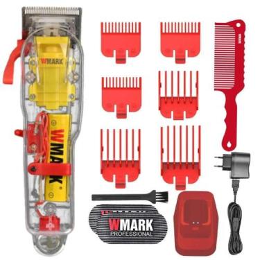 Imagem de Maquina de Cortar Cabelo Wmark NG108 Pro Profissional Bivolt - WMARTK 