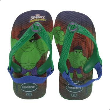 Imagem de Chinelo Havaianas Bebê Marvel Verde Patria