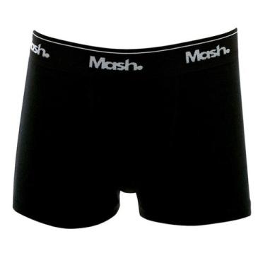 Imagem de Cueca Boxer Infantil Mash Fibra Natural Algodão Original, Preto, Pt00,