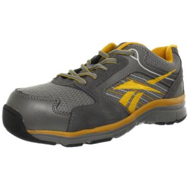 Imagem de Reebok Work Anomar RB450 Tênis esportivo feminino de segurança, Prata/laranja, 11