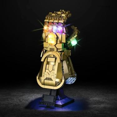 Imagem de Vaodest LED Light for Lego 76191 Marvel Infinity Gauntlet Set,Design and Configuration Compatible with Model 76191 (LED Light Only, Not Building Block Kit)